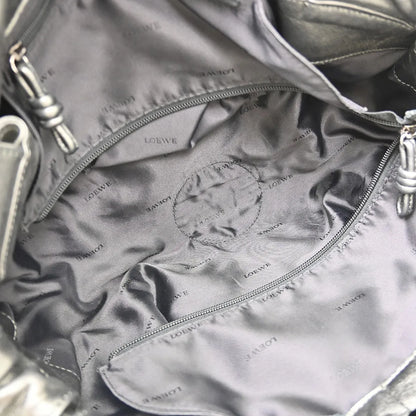 Loewe Aire Hobo Leather, Gray, Leather, Handbag