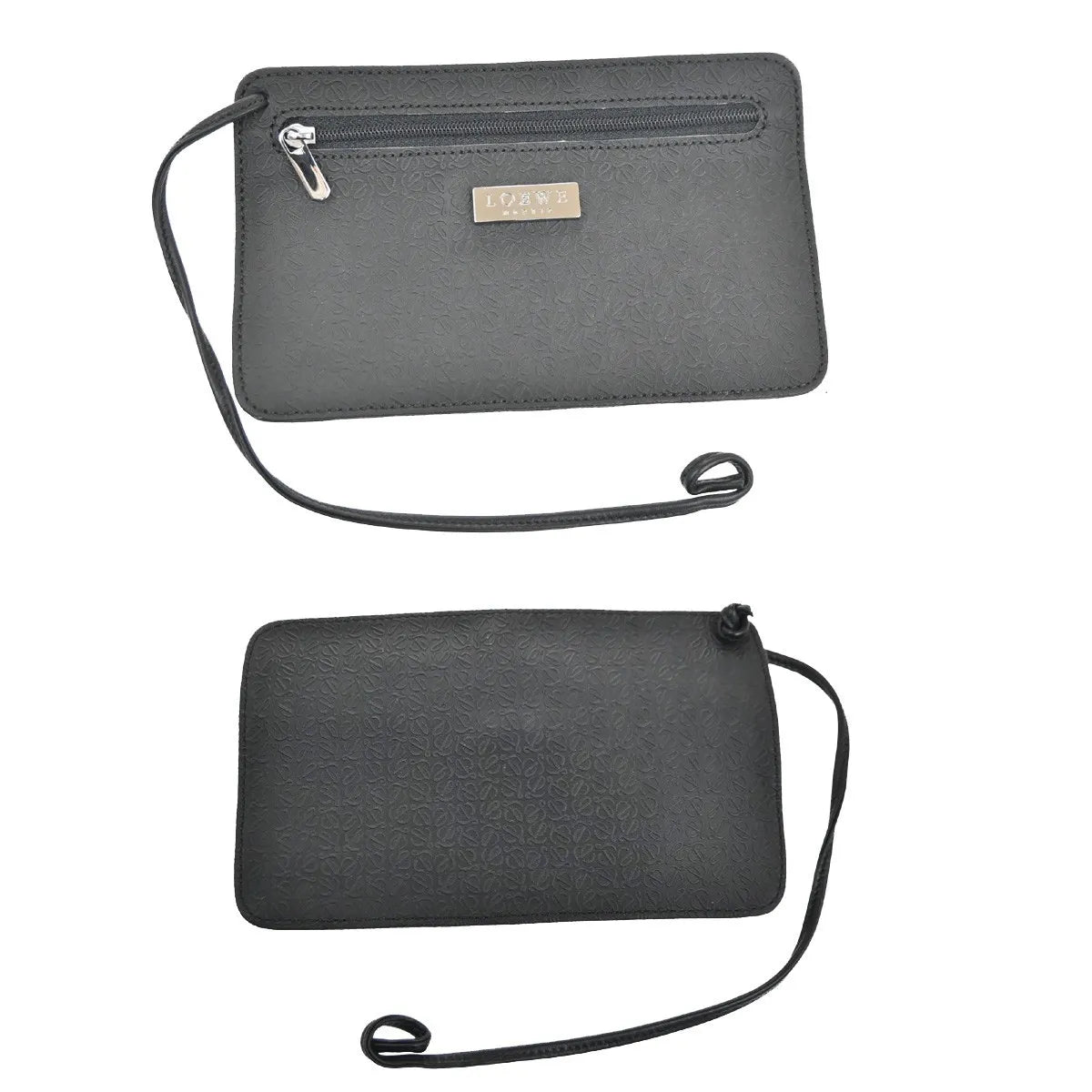 Loewe Anagram Leather, Black, PVC, Shoulder Bag