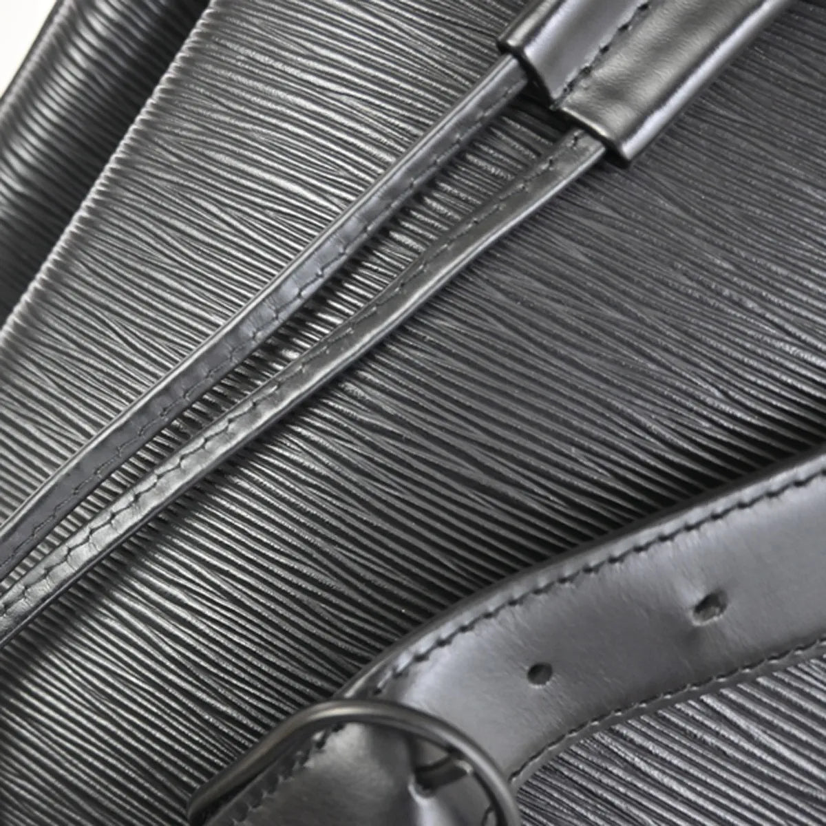 Louis Vuitton Sac a Dos Drawstring Epi Leather, Black, Leather, Backpack