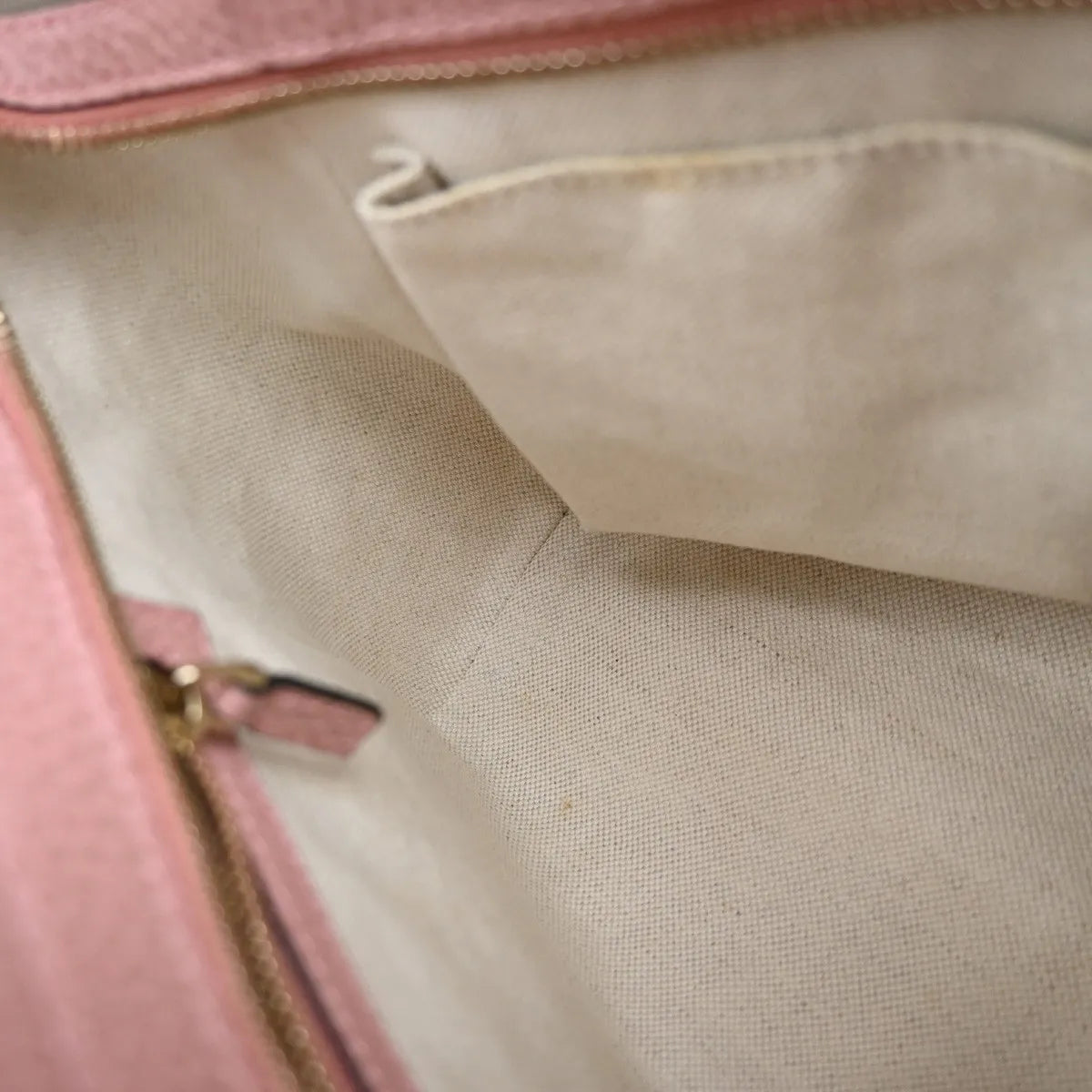 Gucci Swing Pebbled Leather, Pink, Leather, Handbag
