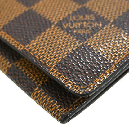 Louis Vuitton Bifold Damier, Brown, Canvas, Wallet