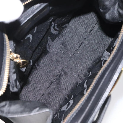 Salvatore Ferragamo Vala Leather, Black, Leather, Shoulder Bag