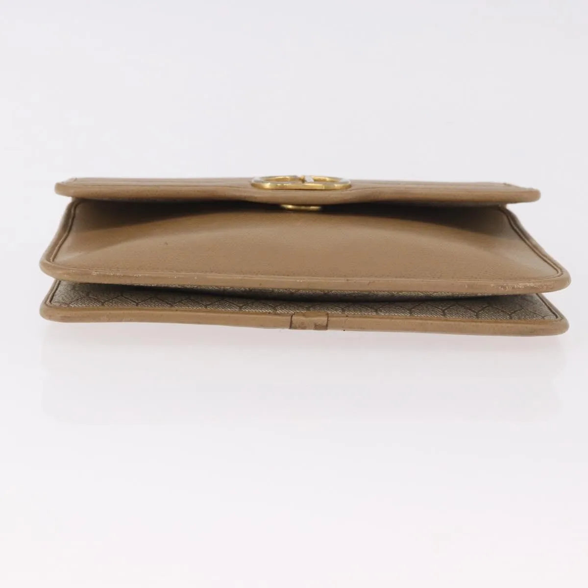 Christian Dior Vintage CD Chain Flap Leather, Camel, Leather, Shoulder Bag