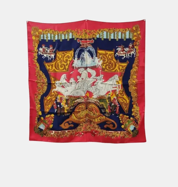 Hermes Carré 90 Silk multicolor, Multicolour, Silk, Scarf