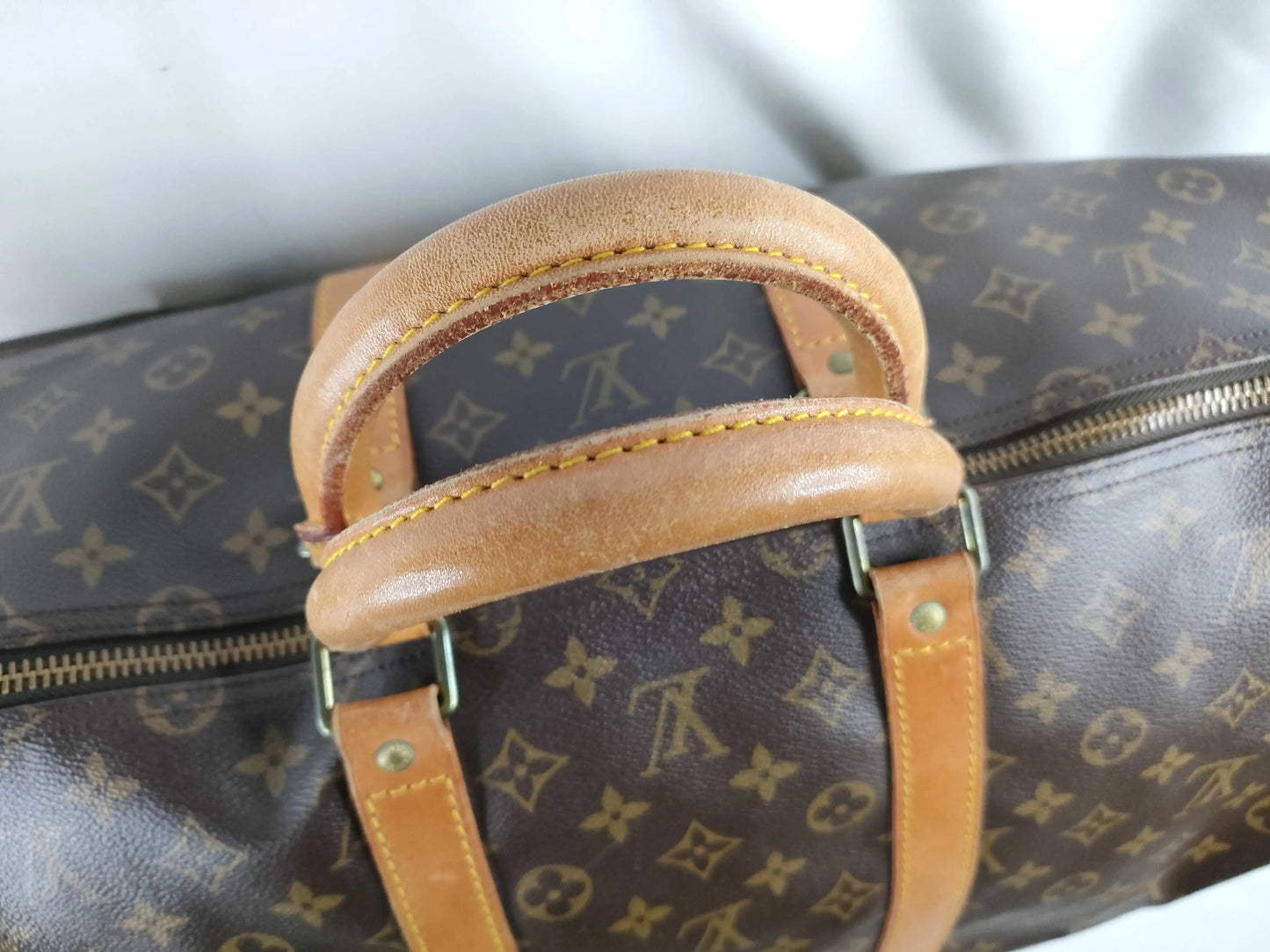 Louis Vuitton Keepall Monogram Canvas, Brown, Canvas, Travel Bag