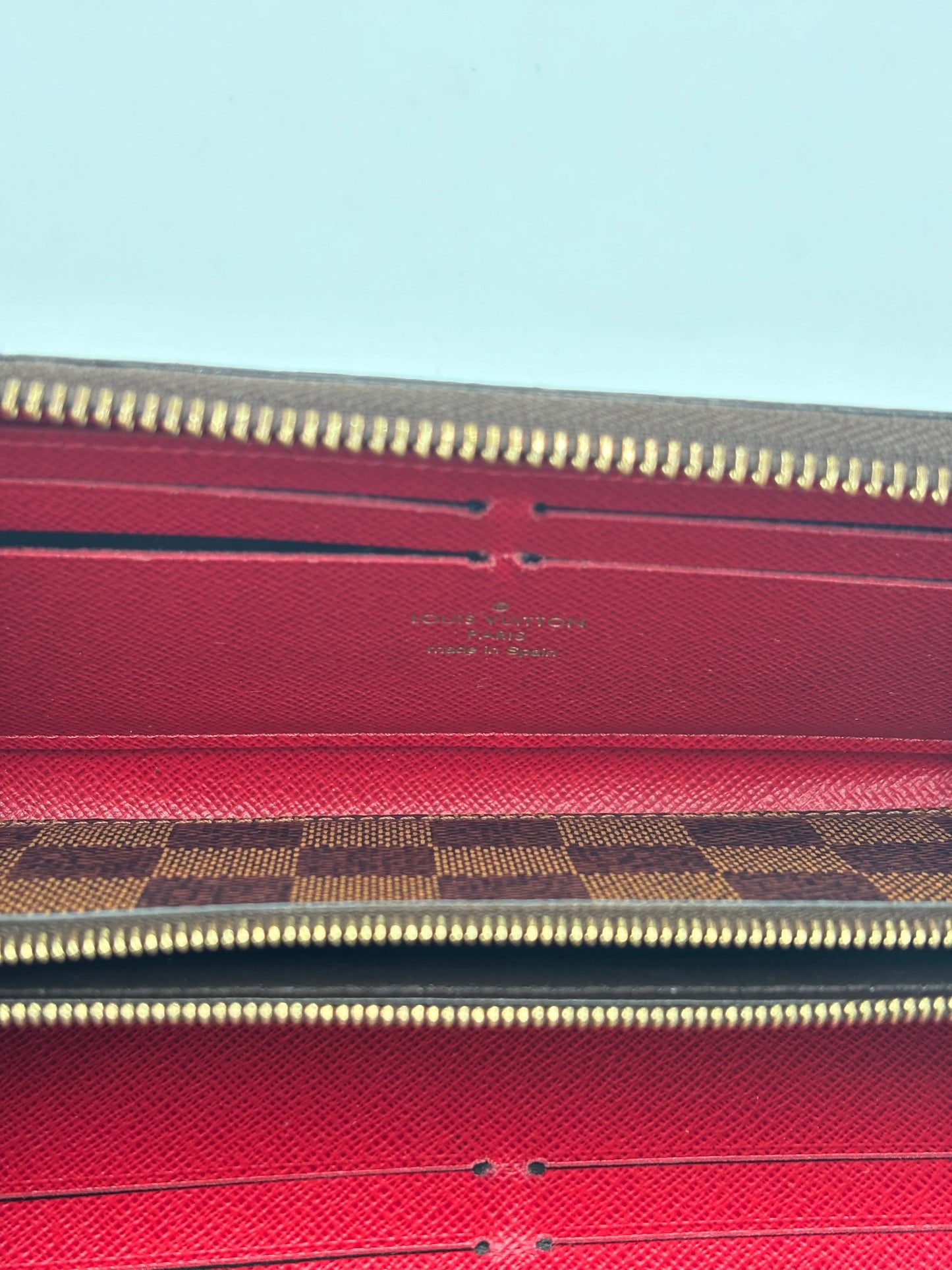 Louis Vuitton Clemence Damier Ébène, Brown, Canvas, Wallet