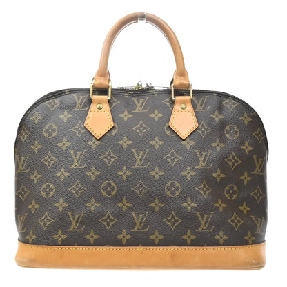 Louis Vuitton Alma Monogram, Brown, Canvas, Handbag