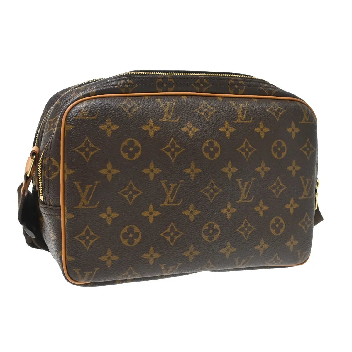 Louis Vuitton Reporter Monogram, Brown, Canvas, Shoulder Bag