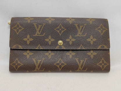 Louis Vuitton Porte Tresor International Monogram Canvas, Brown, Canvas, Wallet