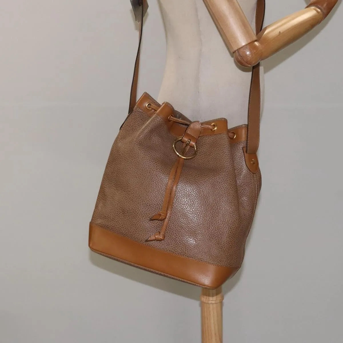 Christian Dior Vintage Leather, Brown, Leather, Shoulder Bag