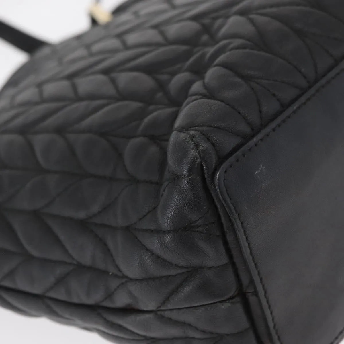 Gucci Vintage tote Leather, Black, Leather, Tote Bag