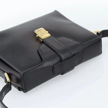 Gucci Vintage Leather, Black, Leather, Shoulder Bag