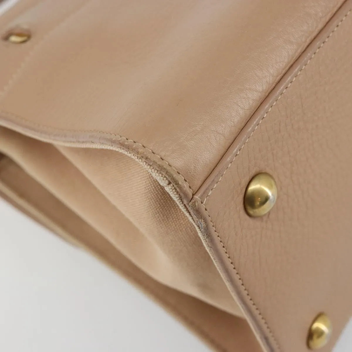 Saint Laurent Muse Two Leather, Beige, Leather, Handbag