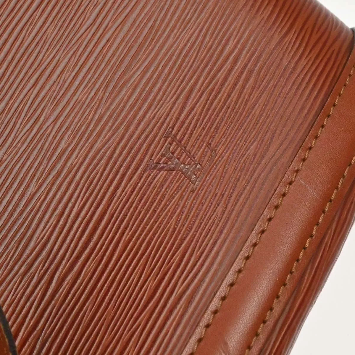 Louis Vuitton Lussac Epi Leather, Brown, Leather, Shoulder Bag