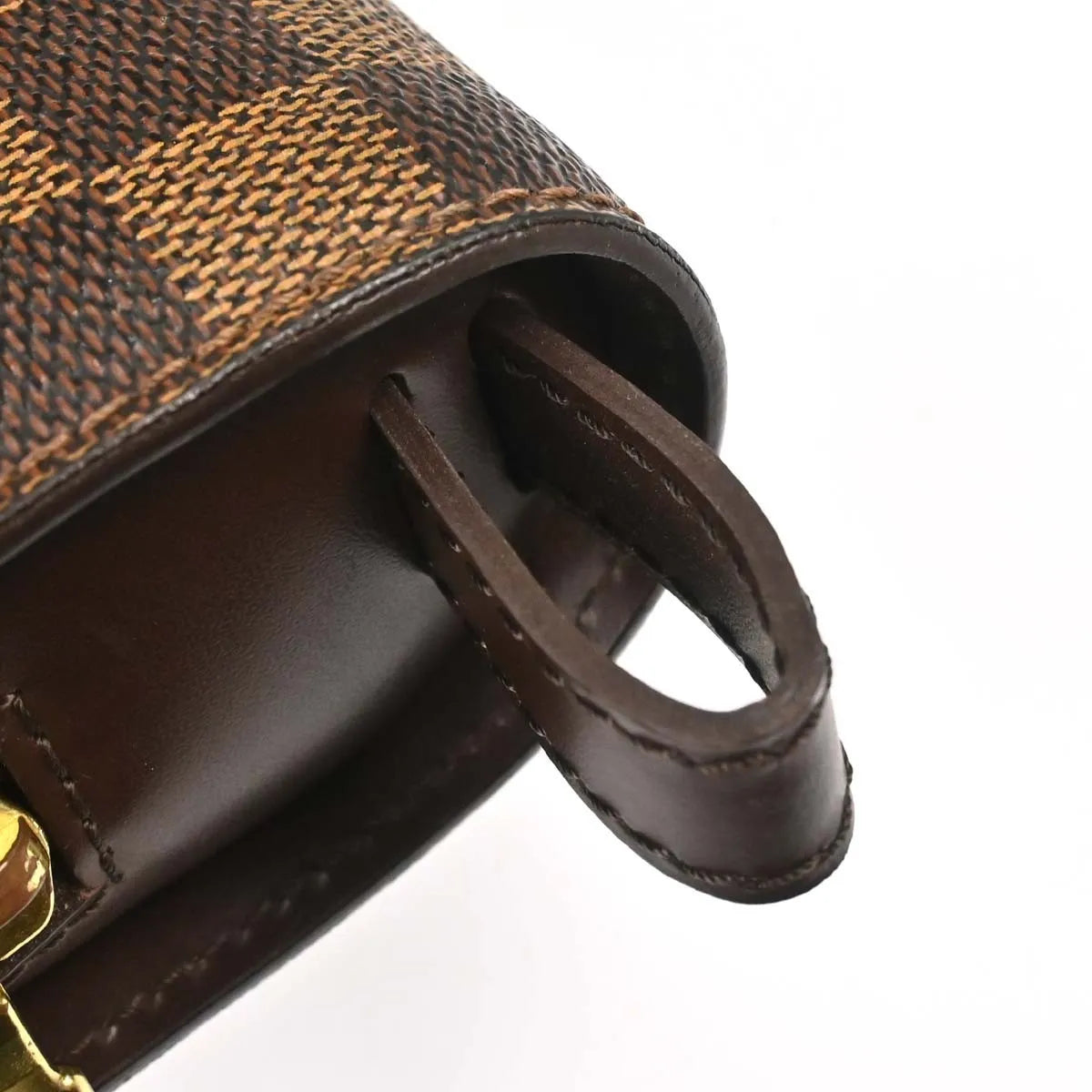 Louis Vuitton Pochette Saint Louis Damier, Brown, Canvas, Clutch