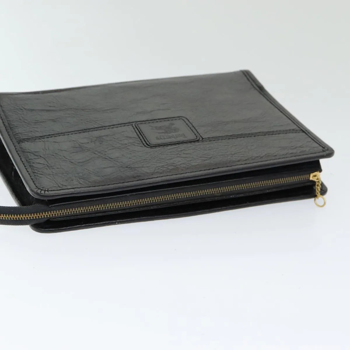 Burberry Vintage Leather, Black, Leather, Clutch