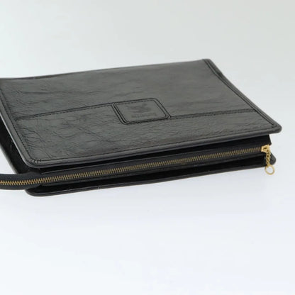 Burberry Vintage Leather, Black, Leather, Clutch