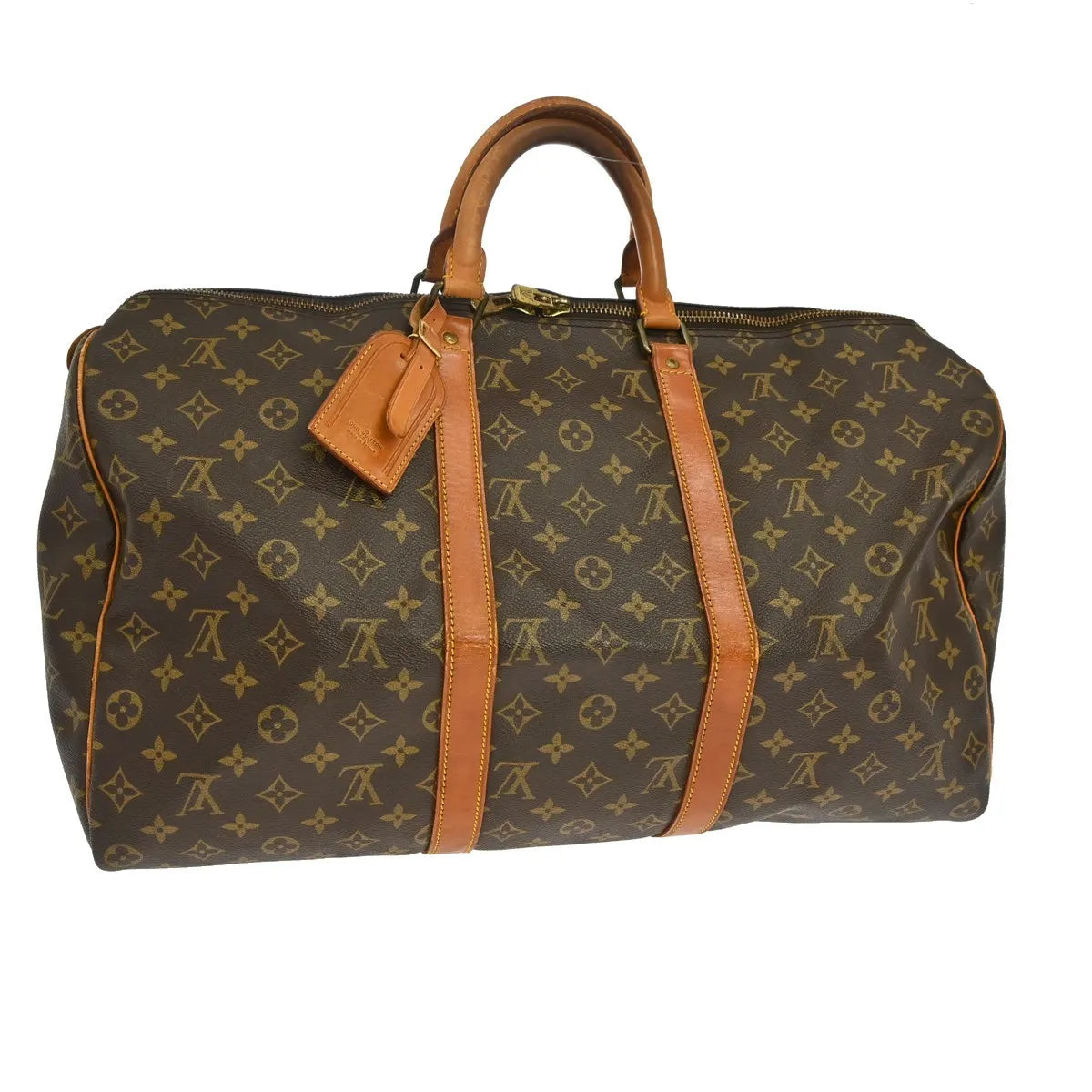 Louis Vuitton Keepall Monogram Canvas, Brown, Canvas, Travel Bag