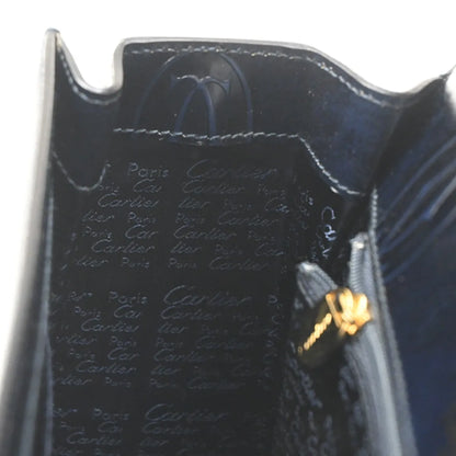 Cartier Happy Birthday Patent Leather, Navy, Patent Leather, Handbag