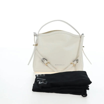 Givenchy Voyou Leather, White, Leather, Shoulder Bag