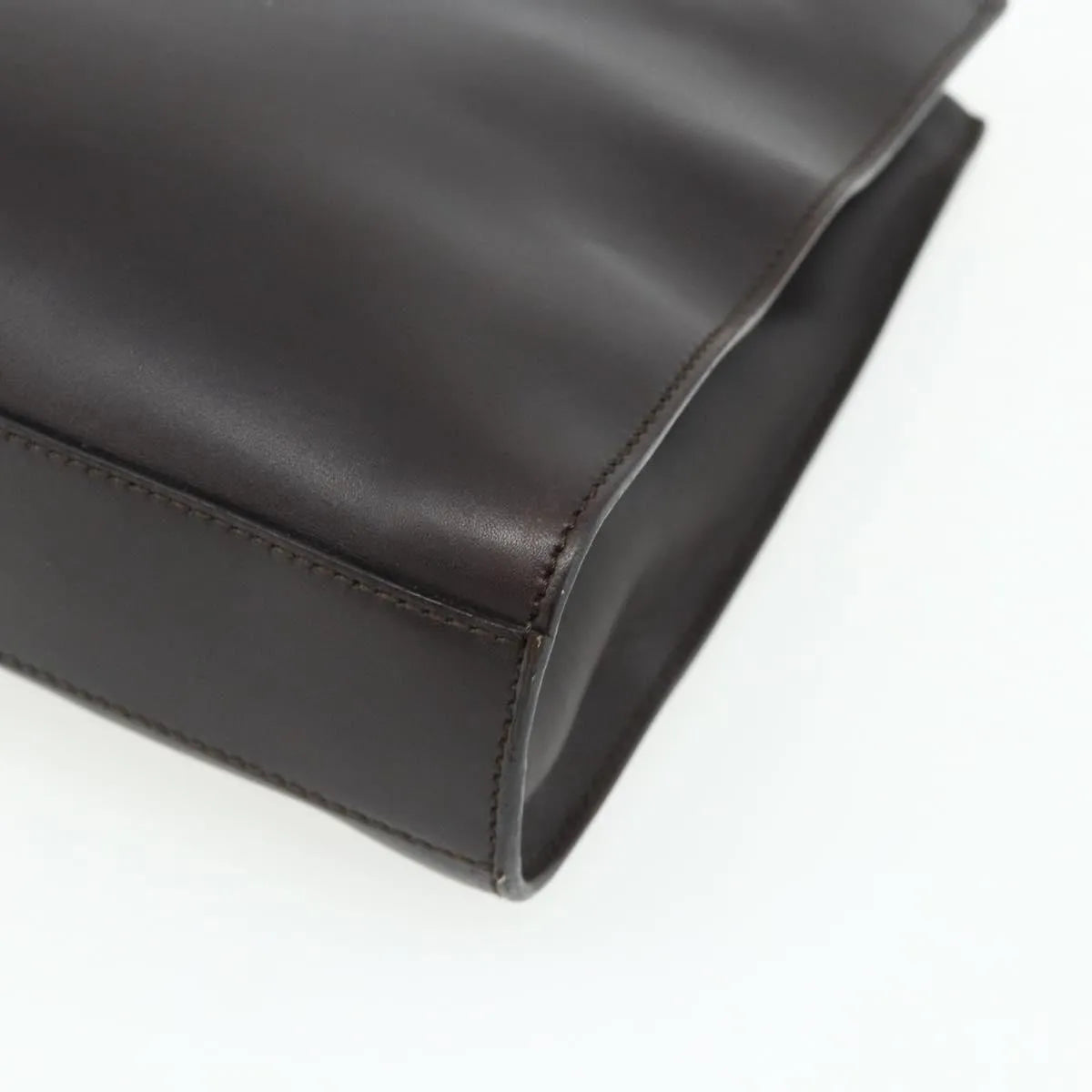 Gucci Vintage Leather, Brown, Leather, Handbag