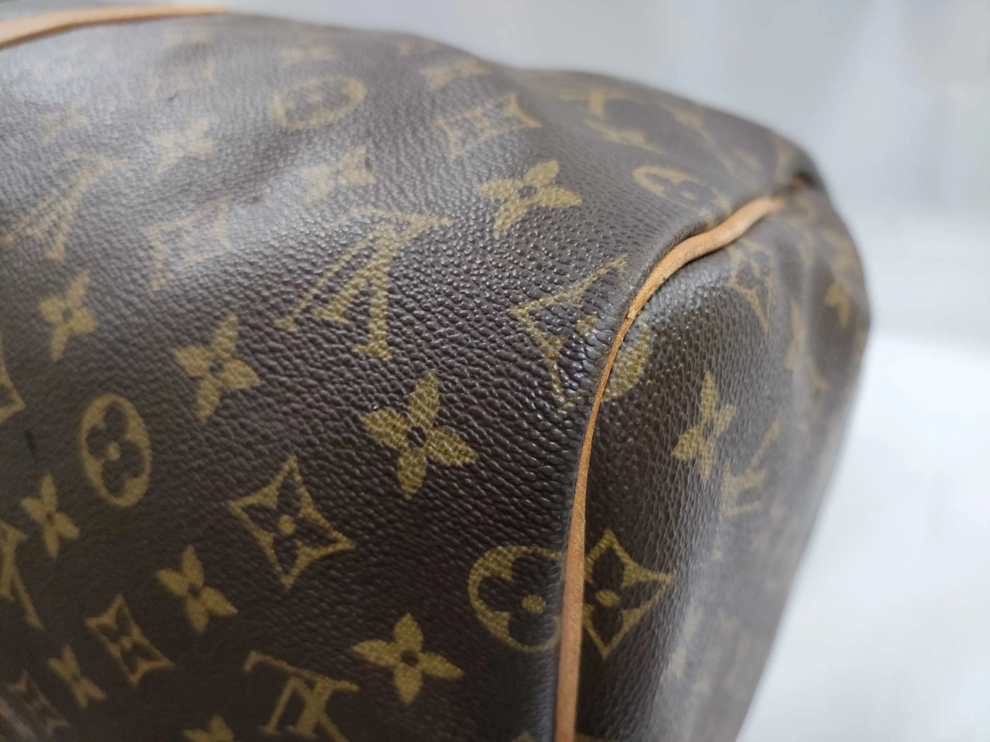 Louis Vuitton Keepall Monogram, Brown, Canvas, Travel Bag