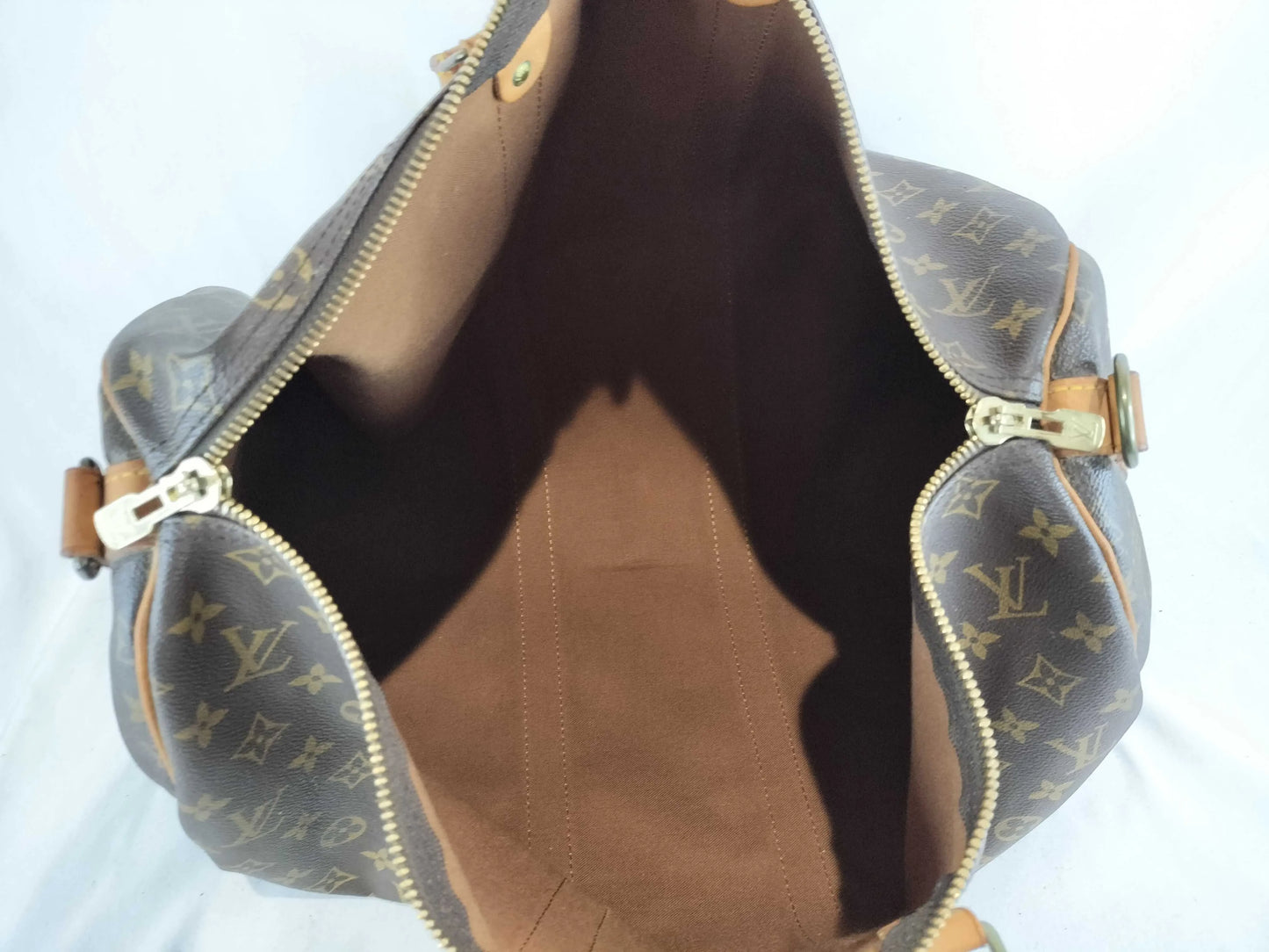 Louis Vuitton Keepall Monogram Canvas, Brown, Canvas, Travel Bag