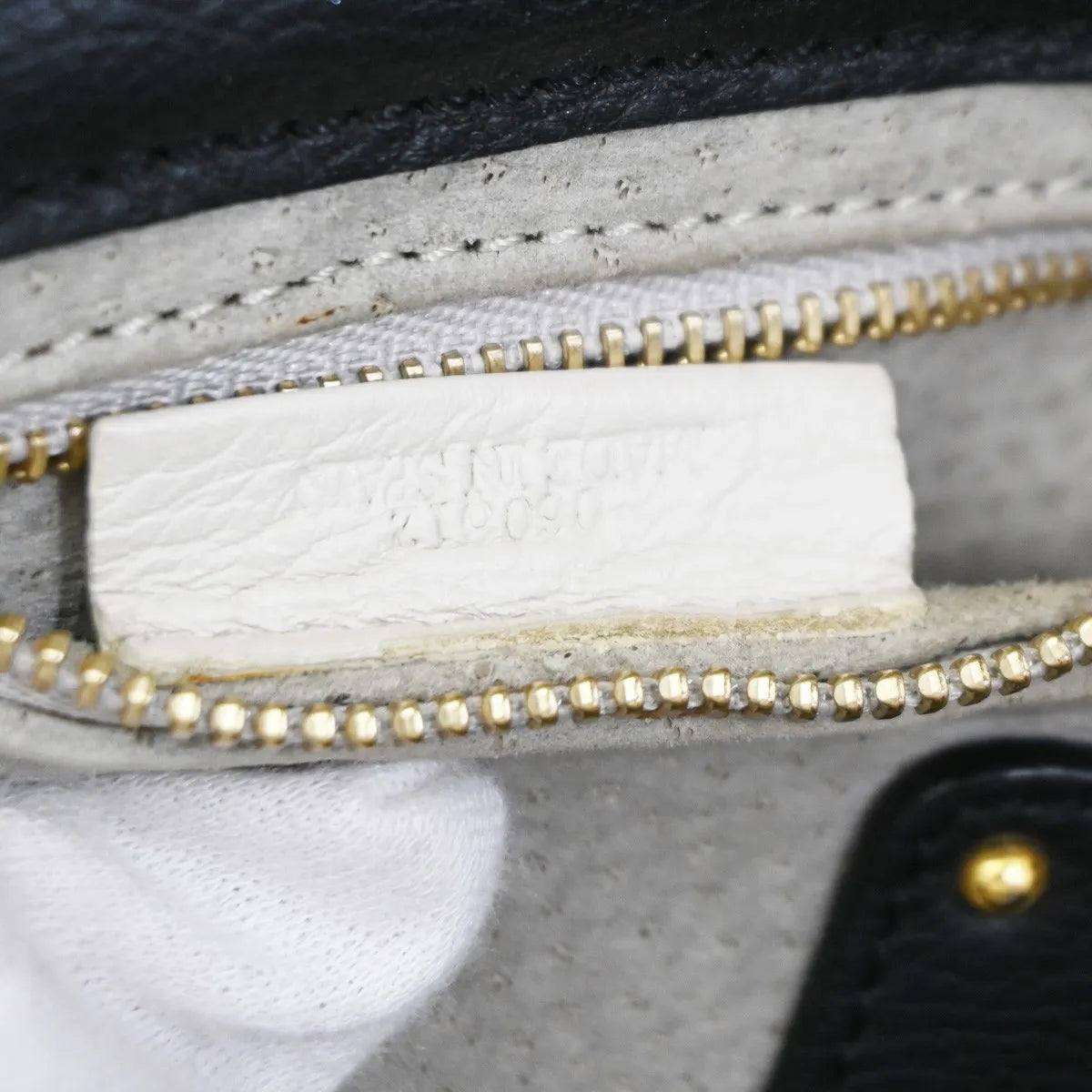 Loewe Anagram Logo Nappa Aire Hand Leather, Black, Leather, Handbag