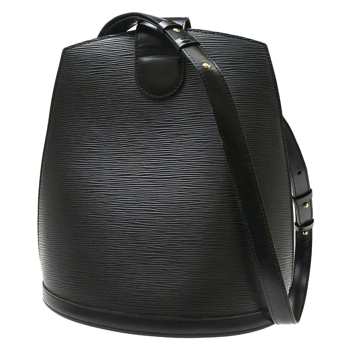 Louis Vuitton Cluny Epi, Black, Leather, Shoulder Bag