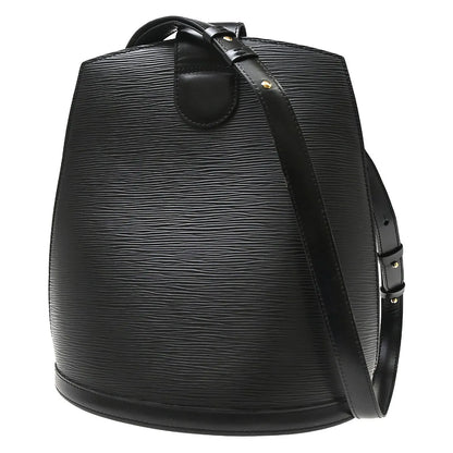 Louis Vuitton Cluny Epi, Black, Leather, Shoulder Bag