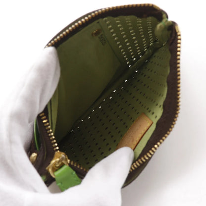 Louis Vuitton Pochette Plate Perforated Monogram Canvas, Brown, Canvas, Clutch