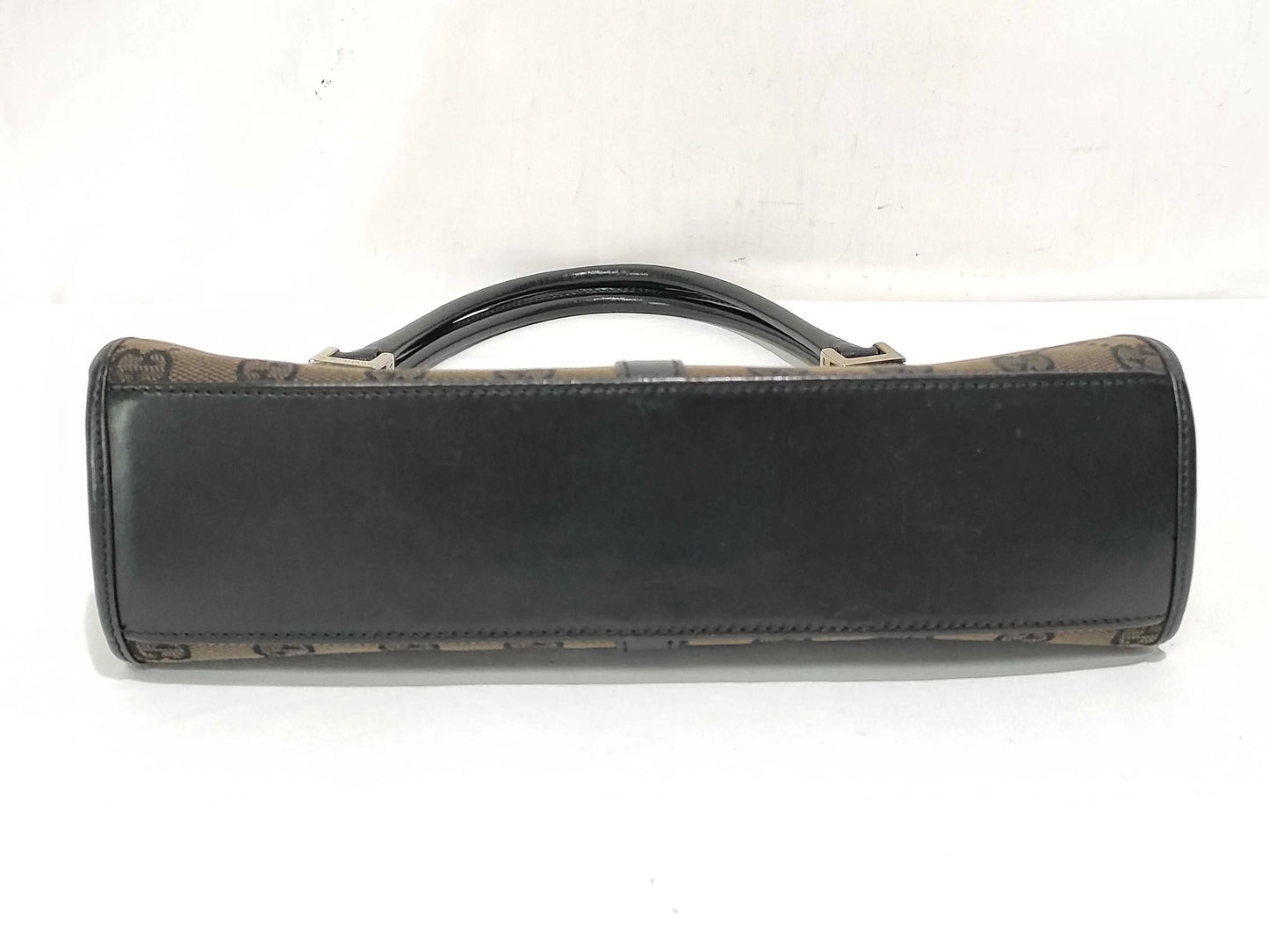 Gucci Vintage Jackie Canvas, Brown, Canvas, Handbag