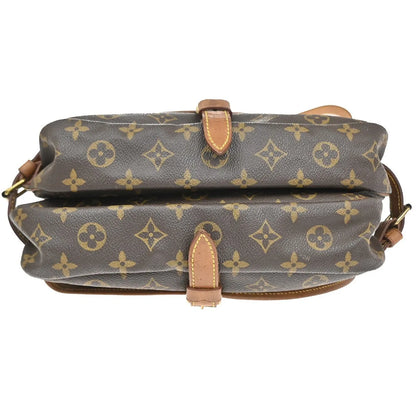 Louis Vuitton Saumur Monogram Canvas, Brown, Canvas, Shoulder Bag