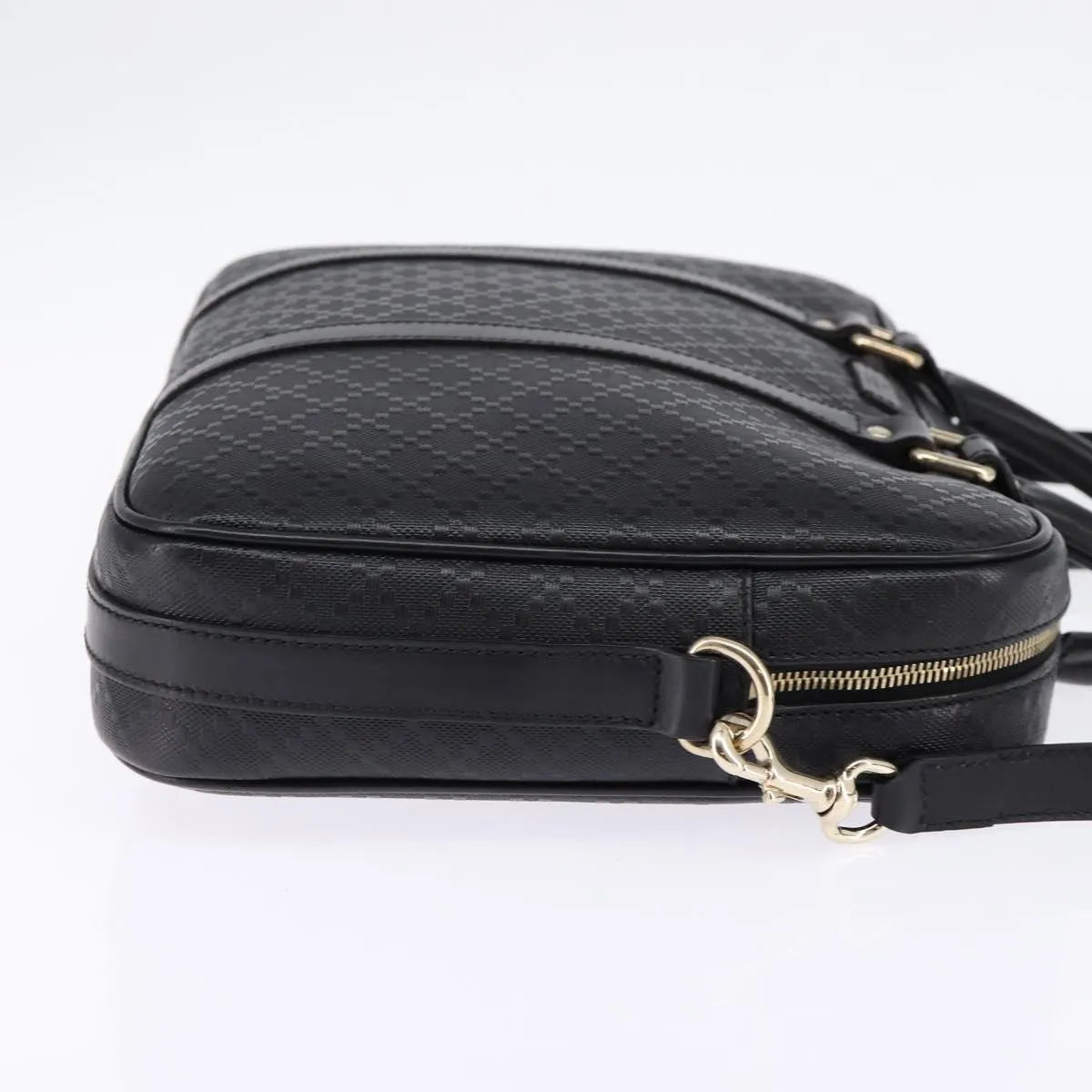Gucci Bright Convertible Diamante Leather, Black, Leather, Briefcase