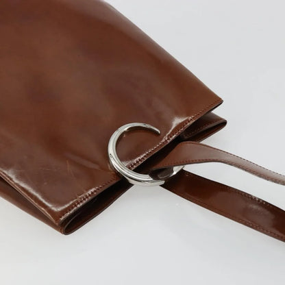 cartier Panthère Shoulder Patent leather, Brown, Patent Leather, Shoulder Bag