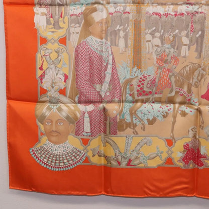 Hermes Carré 90 Silk multicolor, Orange, Silk, Scarf