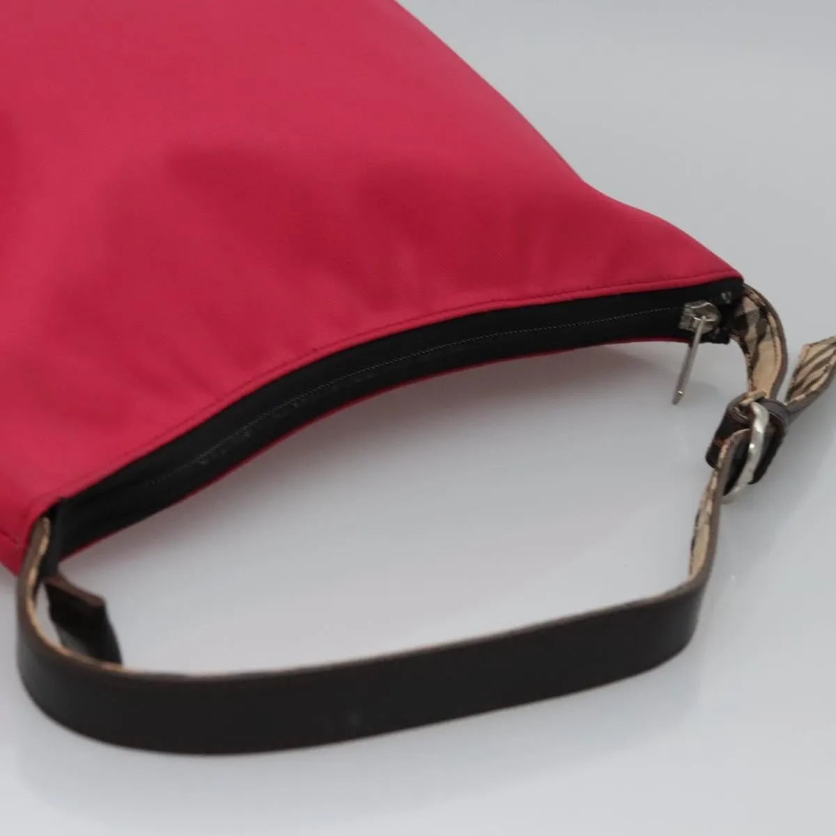 Burberry Nova Check Blue Label Nylon, Pink, Nylon, Shoulder Bag