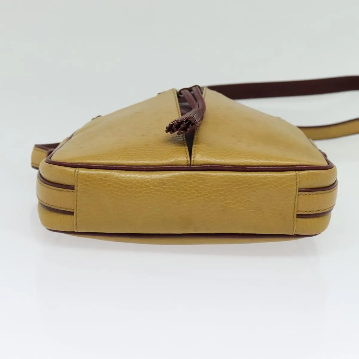 cartier Tasseled Must de Cartier Leather, Beige, Leather, Shoulder Bag