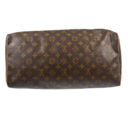 Louis Vuitton Speedy Monogram, Brown, Canvas, Handbag