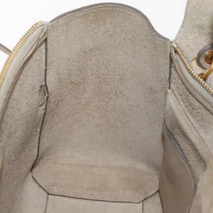 Celine Belt Calfskin, Beige, Leather, Handbag