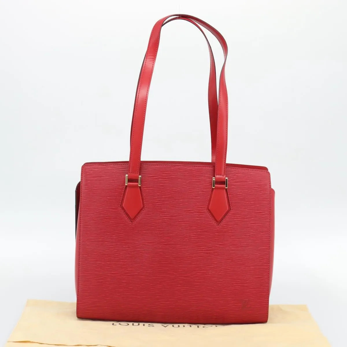 Louis Vuitton Duplex Epi Leather, Red, Leather, Shoulder Bag