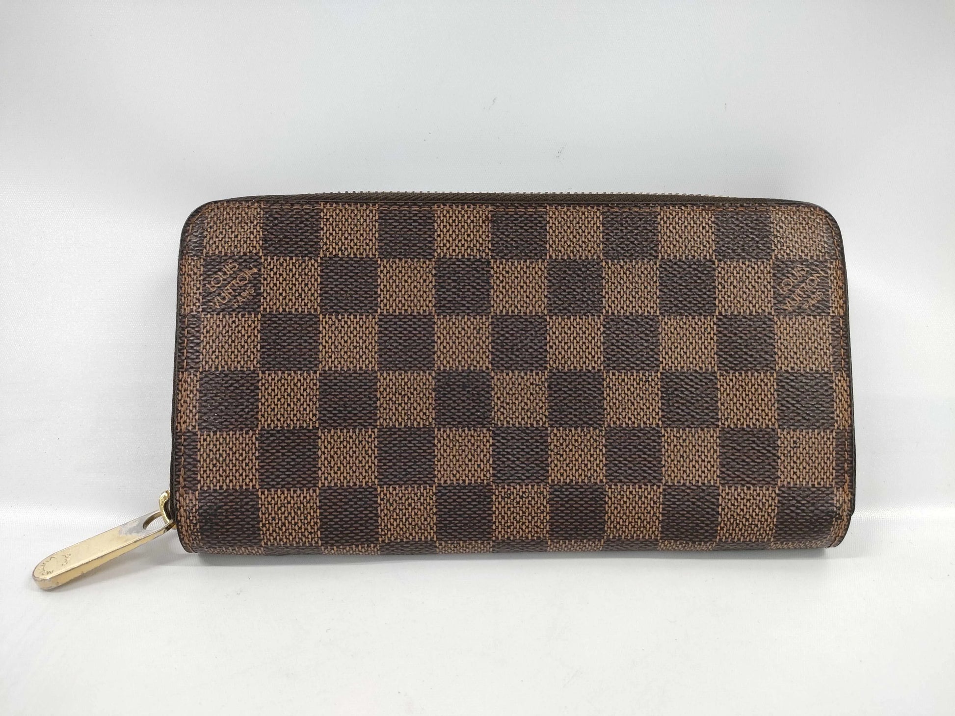 Louis Vuitton Zippy Organizer Damier Ebene, Brown, Canvas, Wallet