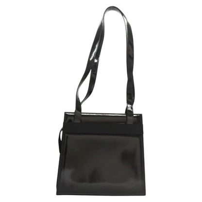 Salvatore Ferragamo Vala Patent Leather, Black, Patent Leather, Shoulder Bag