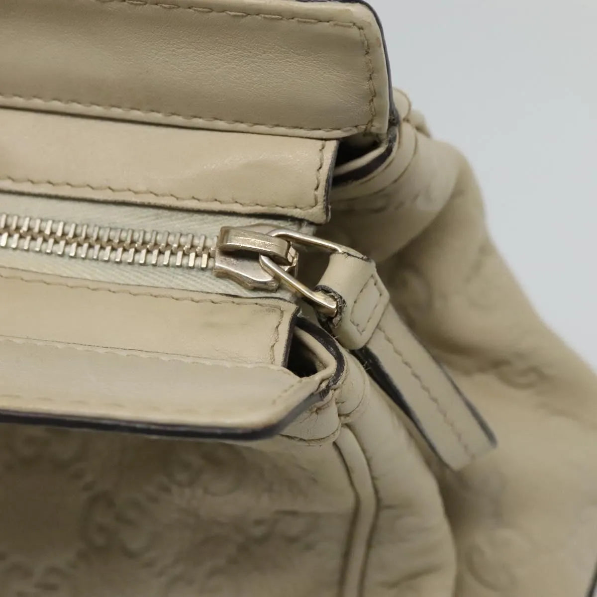Gucci Mayfair Satchel Guccissima Leather, Beige, Leather, Tote Bag