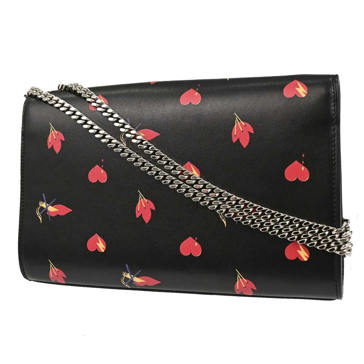 Saint Laurent Kate leather, Black, Leather, Shoulder Bag
