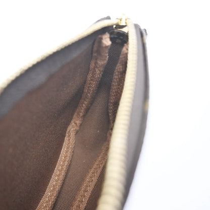 Louis Vuitton Mini pochette accessoires Canvas, Brown, Leather, Clutch
