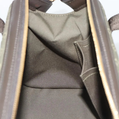 Louis Vuitton Joséphine Mini Lin, Khaki, Canvas, Handbag