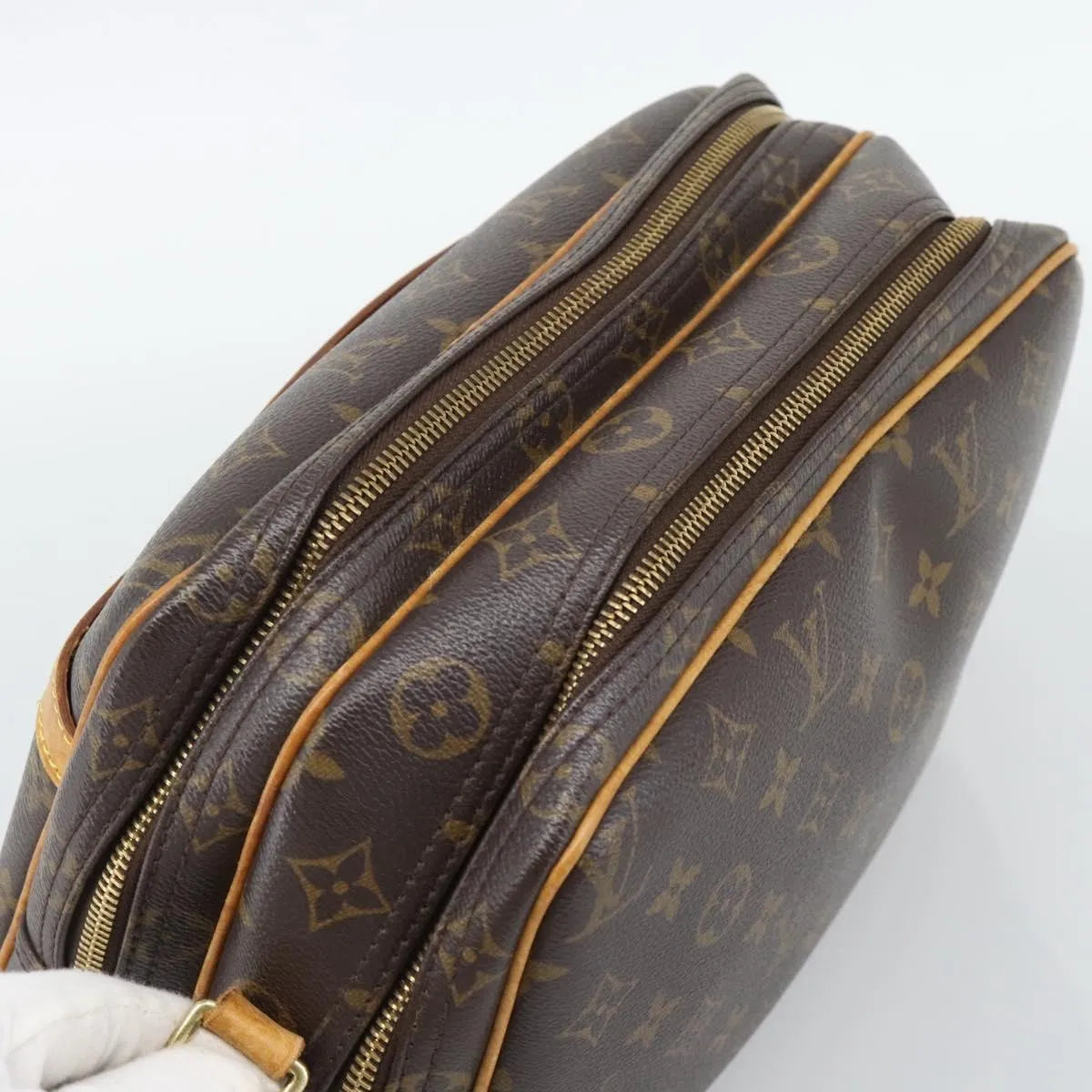 Louis Vuitton Reporter Monogram, Brown, Canvas, Shoulder Bag