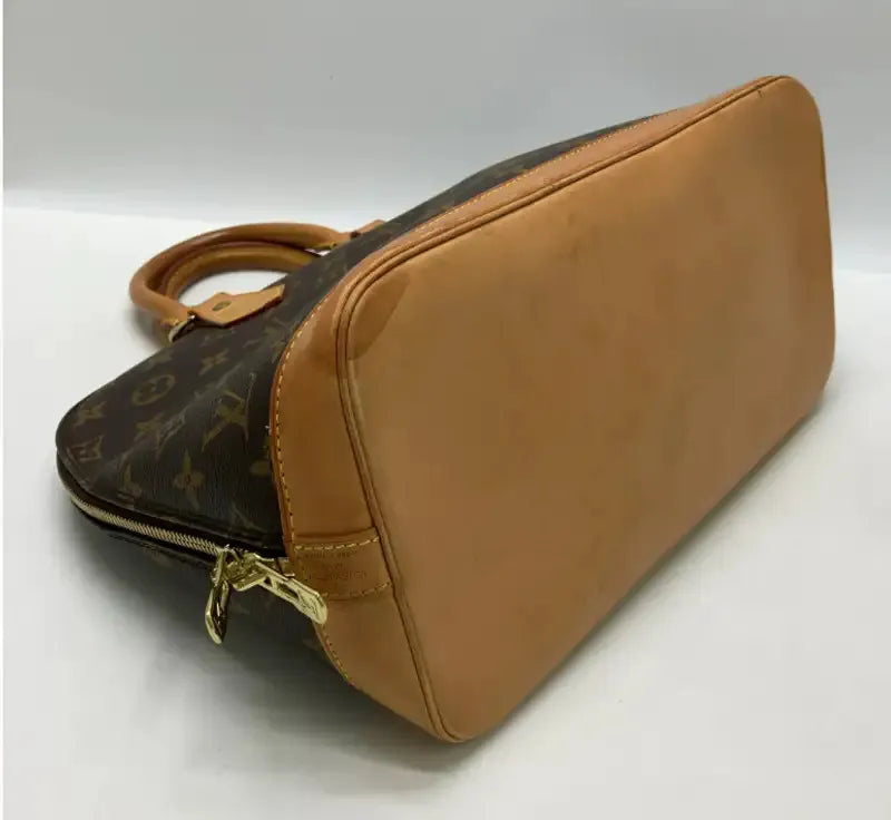Louis Vuitton Alma Monogram Canvas, Brown, Canvas, Handbag
