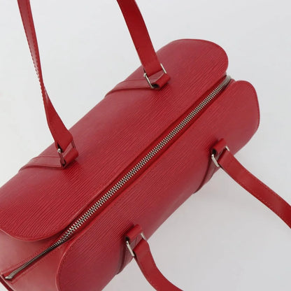 Louis Vuitton Soufflot Epi Leather, Red, Leather, Handbag